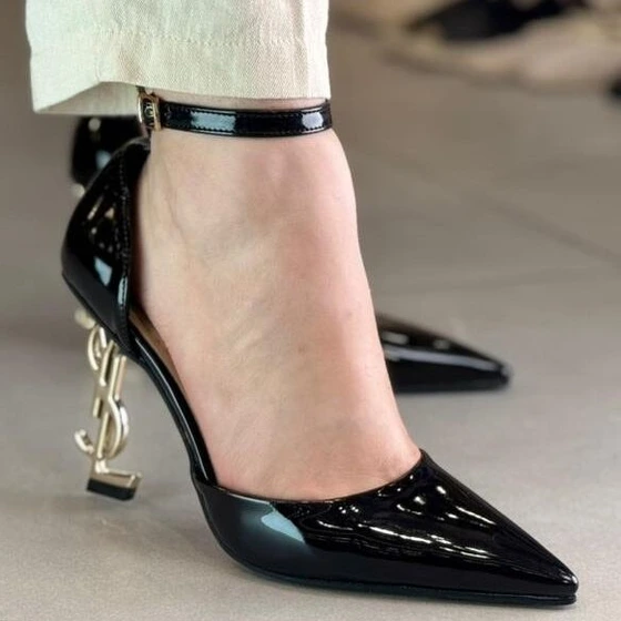 صندل بغل باز YSL پاشنه وارداتی 9 سانت ترند